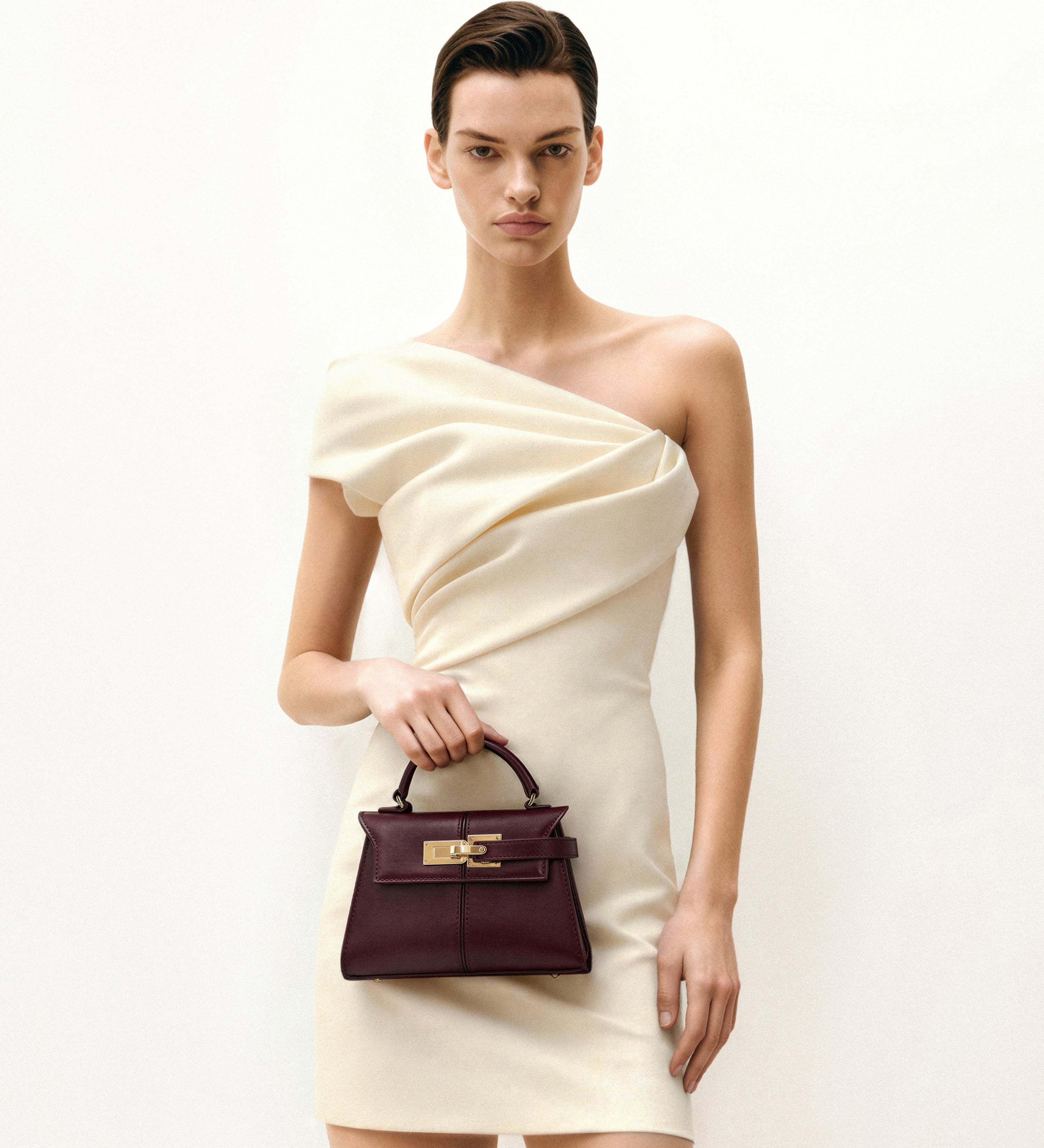 Deep-Burgundy Bag by Eleanor Vale