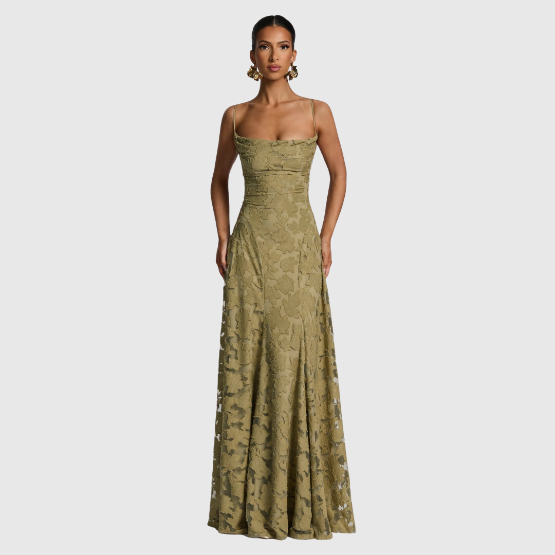 Floral-Lace Maxi Dress by Eleanor Vale