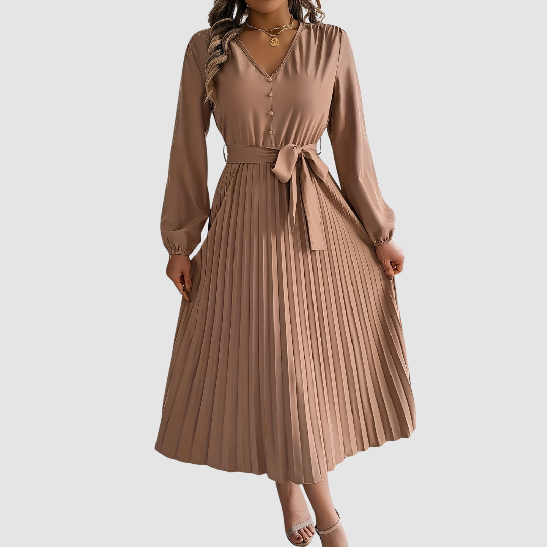 Half-Placket Midi Dress by Eleanor Vale
