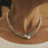 Baroque-Drop Pearl Necklace by Eleanor Vale