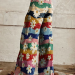 Banded-Floral Trousers by Eleanor Vale