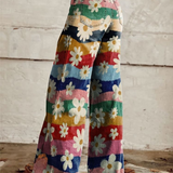 Banded-Floral Trousers by Eleanor Vale