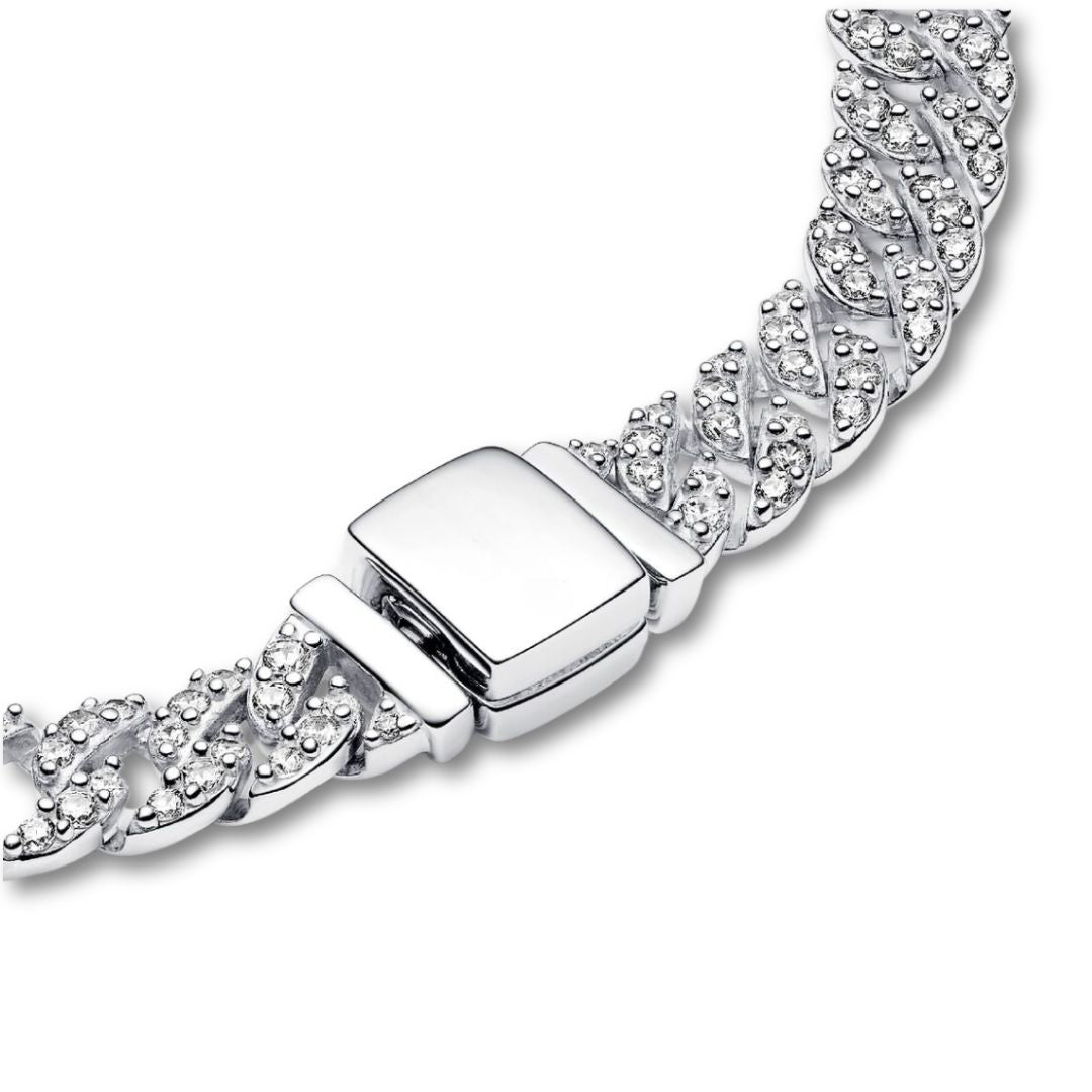 Stone-Set Curb Bracelet by Eleanor Vale
