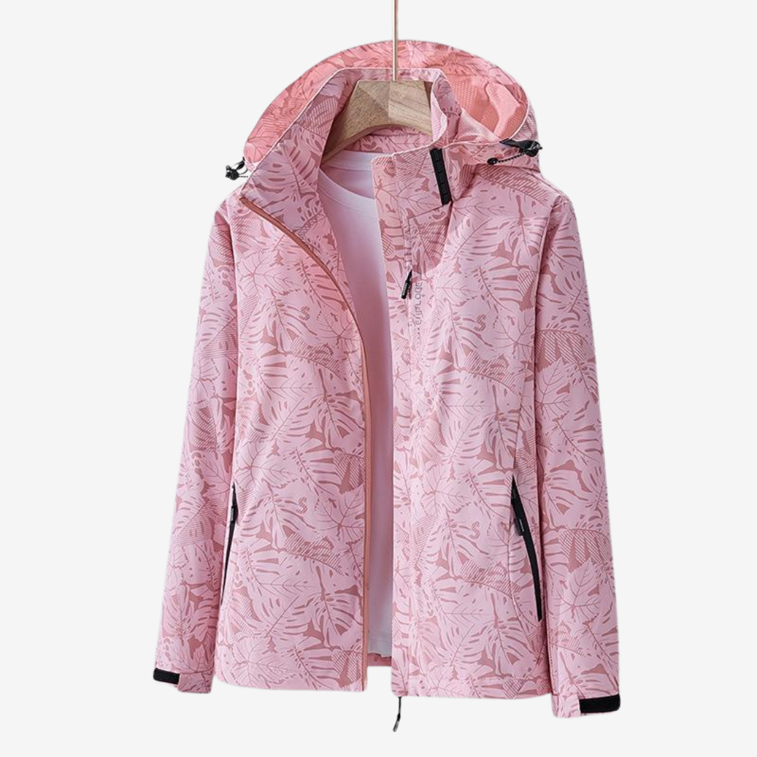 Botanical-Print Windbreaker by Eleanor Vale