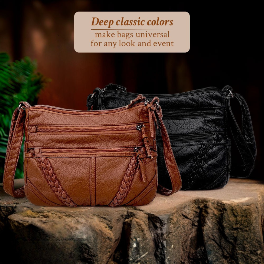 Plaited-Trim Bag by Eleanor Vale