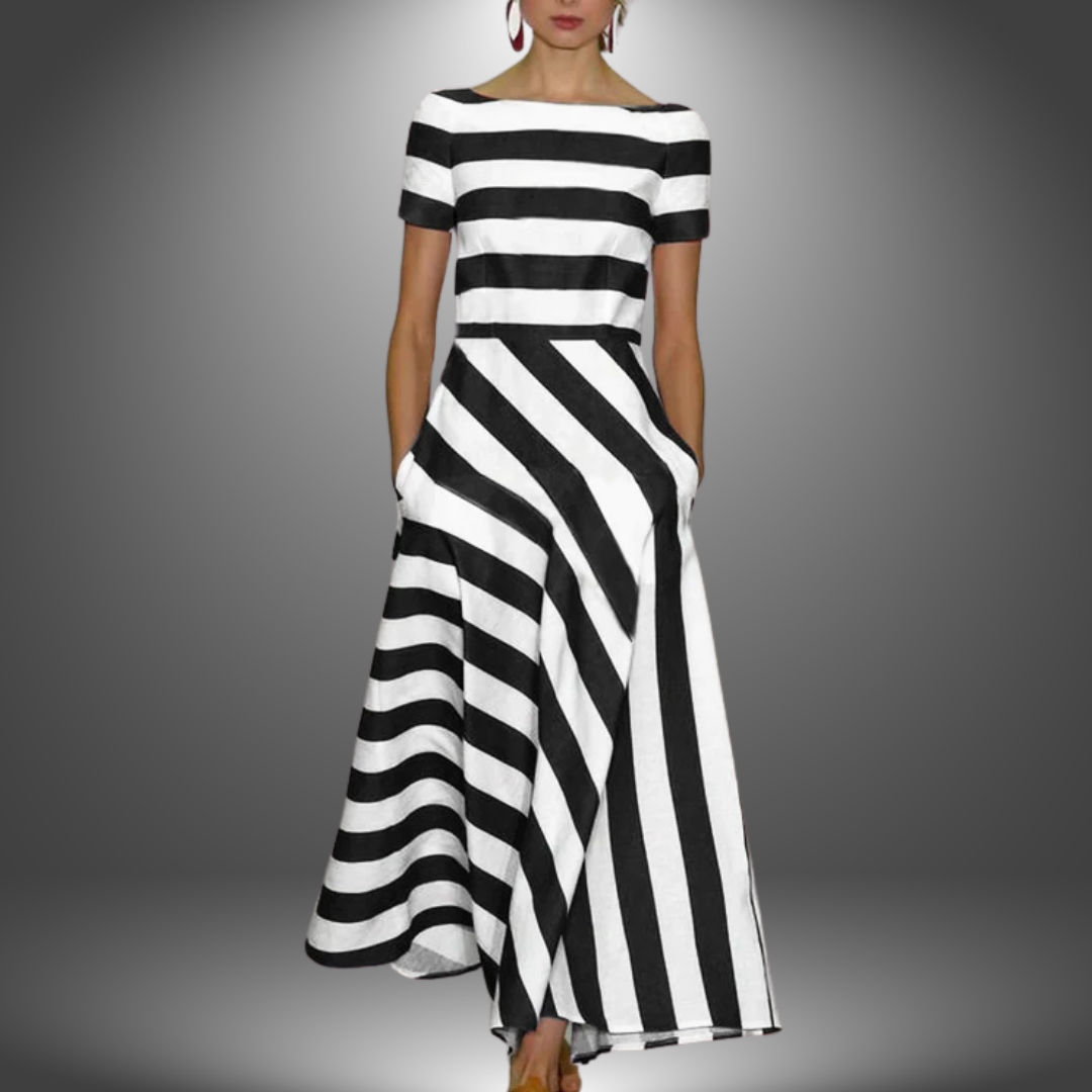 Wide-Stripe Dress by Eleanor Vale