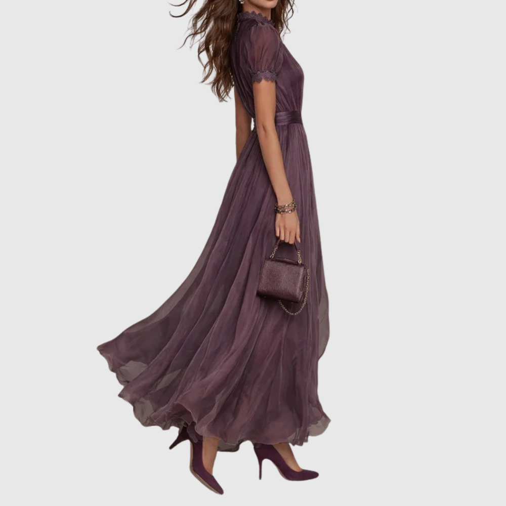 Keyhole-Lace Maxi Dress by Eleanor Vale