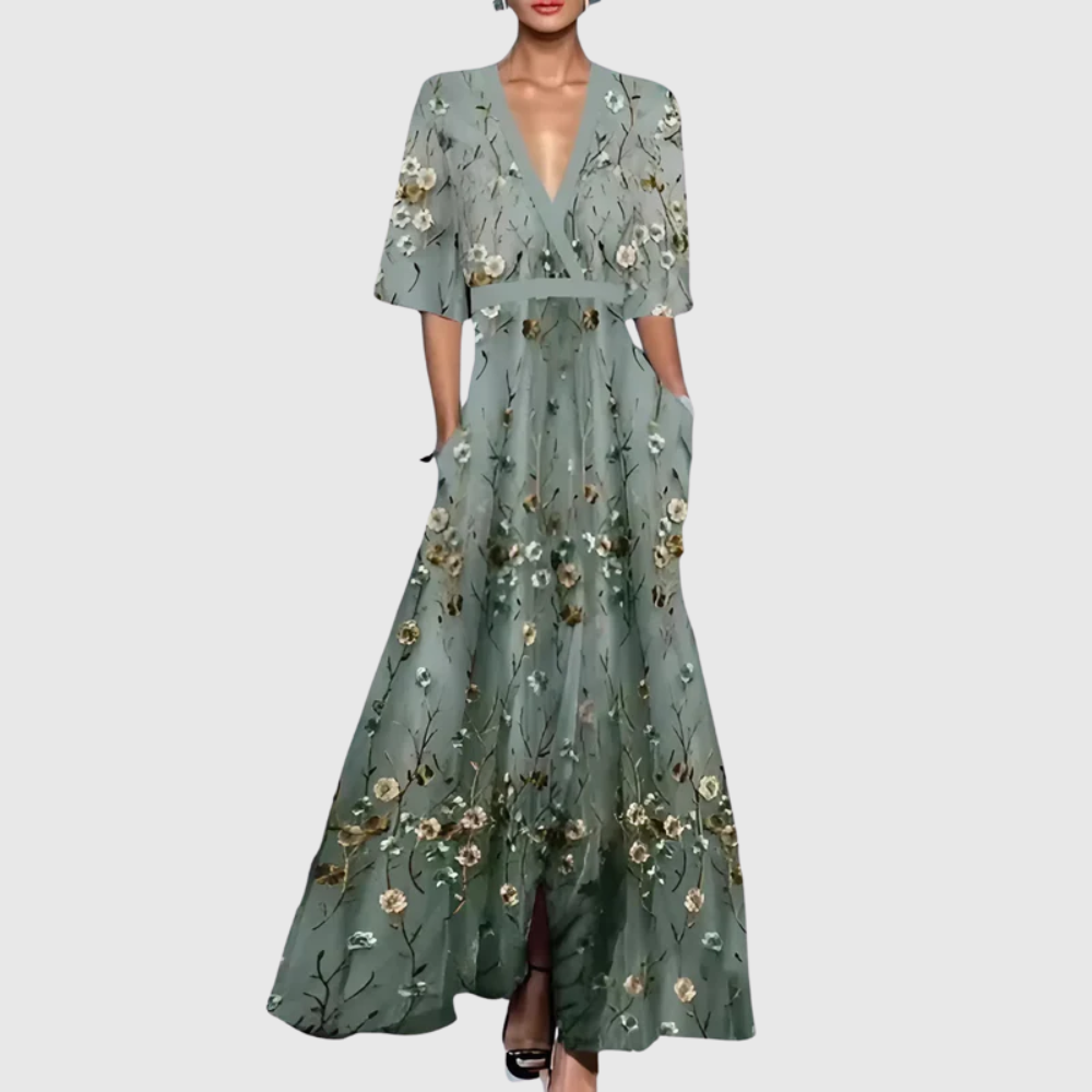 Poppy-Print Maxi Dress by Eleanor Vale