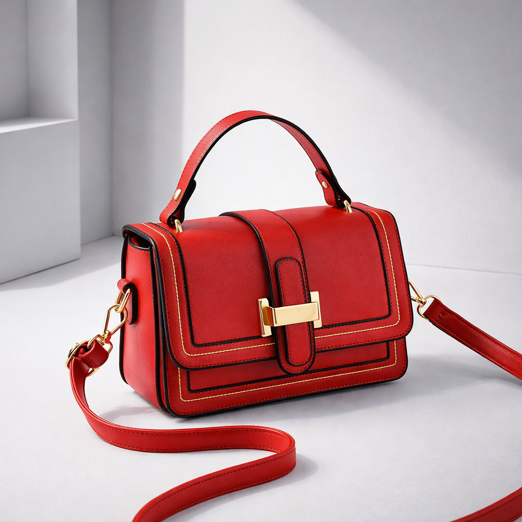 Piped-Flap Bag by Eleanor Vale