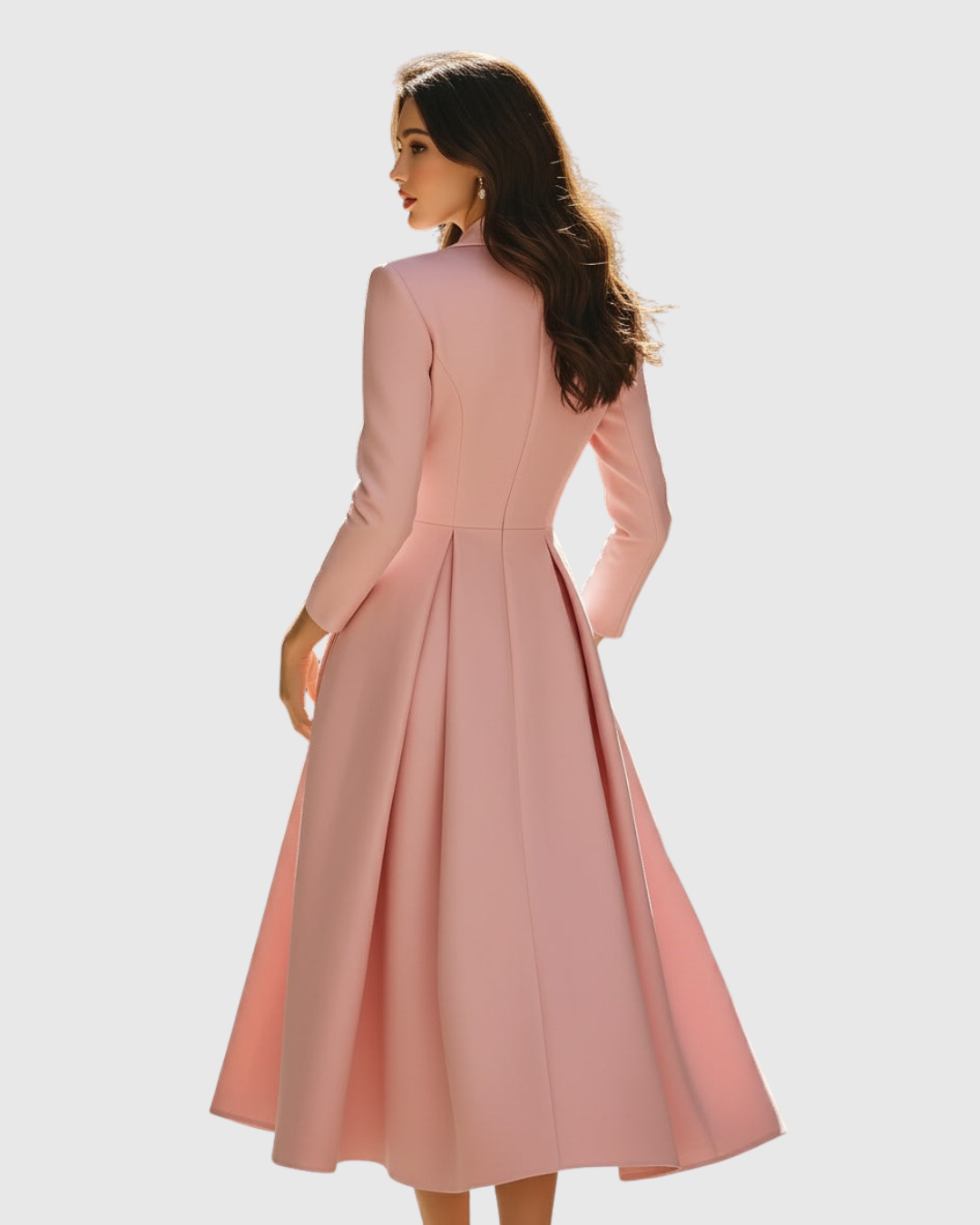 Notch-Lapel Midi Dress by Eleanor Vale
