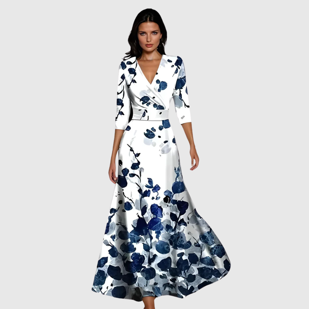 Swirl-Print Wrap Dress by Eleanor Vale