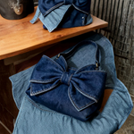 Retro bow detail bag