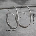 Forged-Oval Earrings by Eleanor Vale