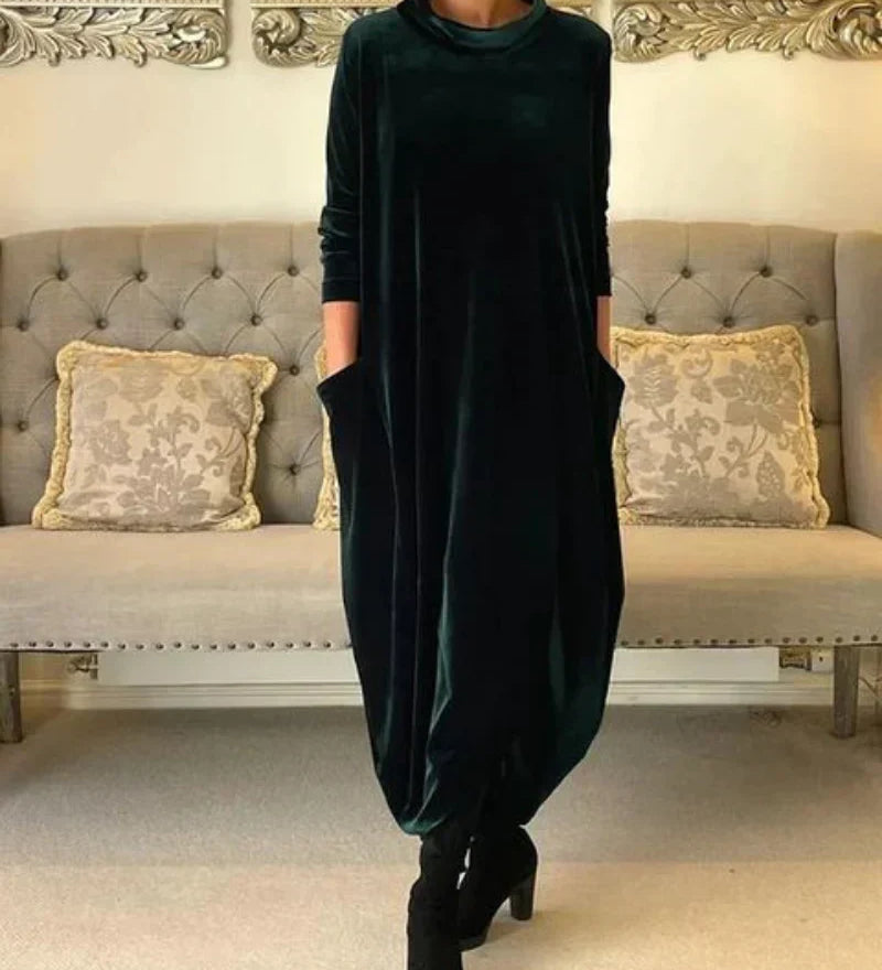 Velour-Cocoon Dress by Eleanor Vale