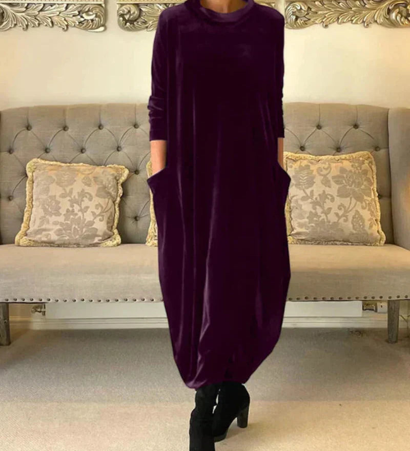 Velour-Cocoon Dress by Eleanor Vale