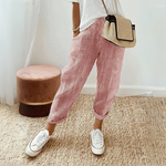 Coral-Stripe Trousers by Eleanor Vale