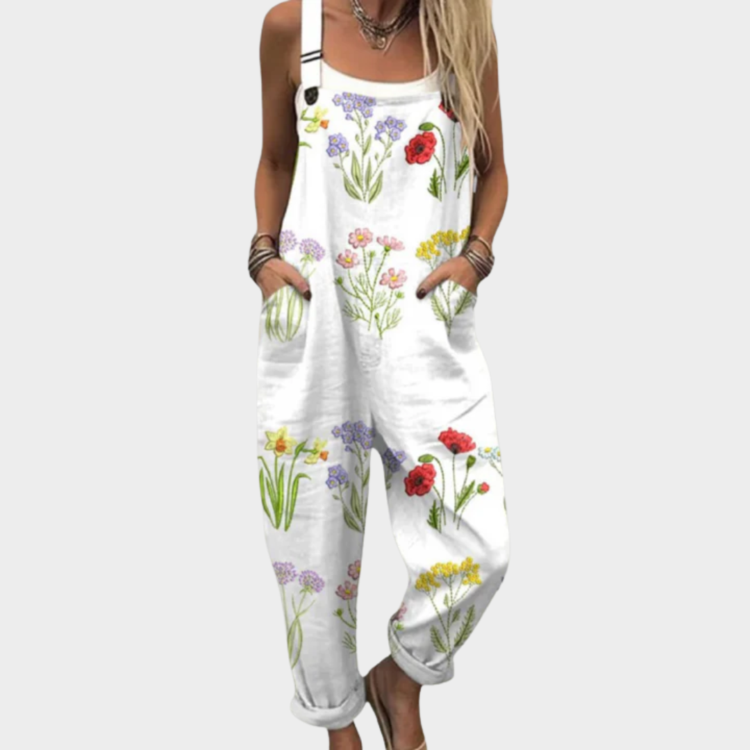 Meadow Floral Dungarees by Eleanor Vale