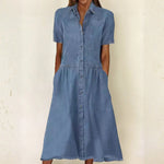 Short sleeve denim dress