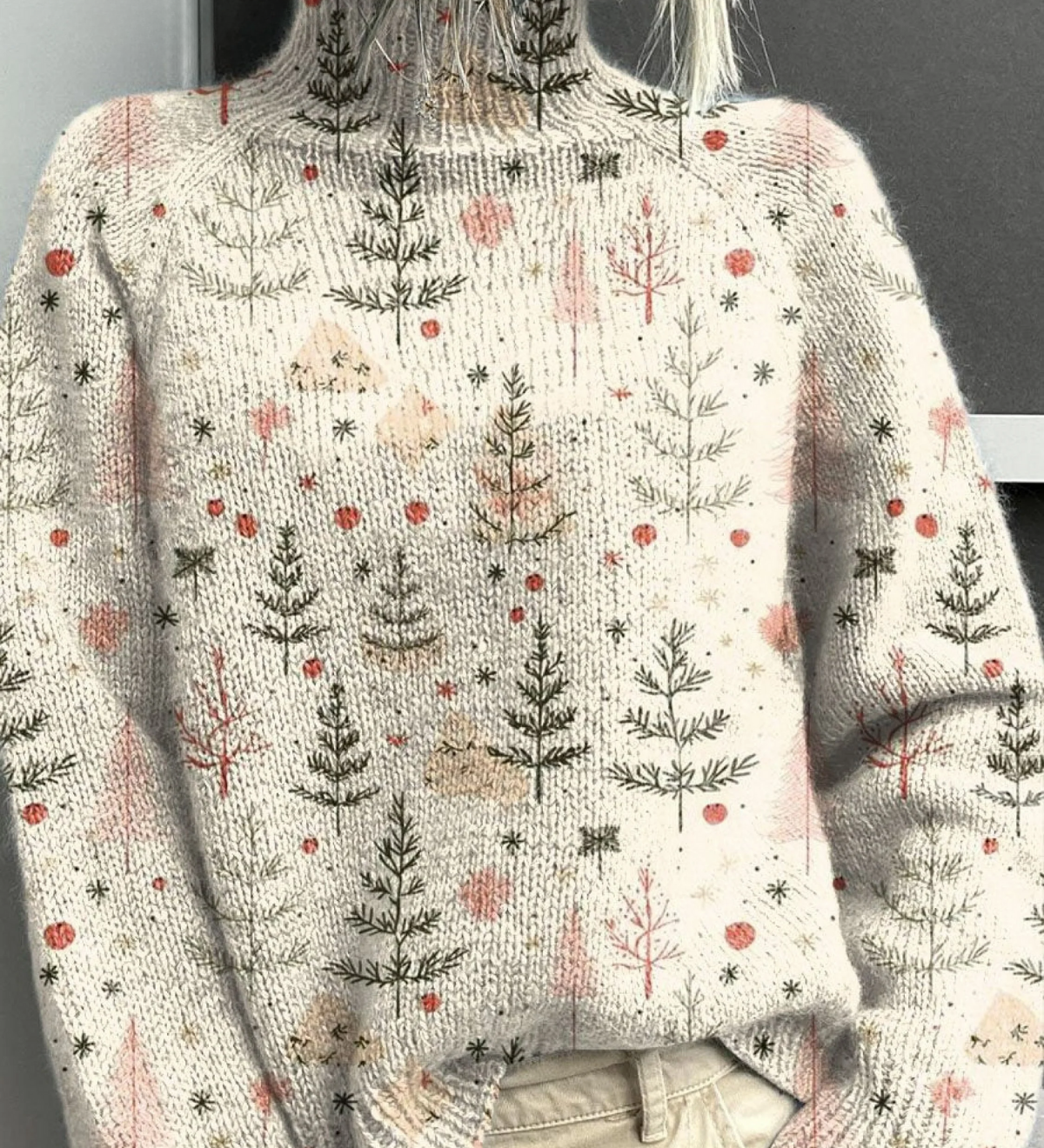 Pine-Motif Jumper by Eleanor Vale