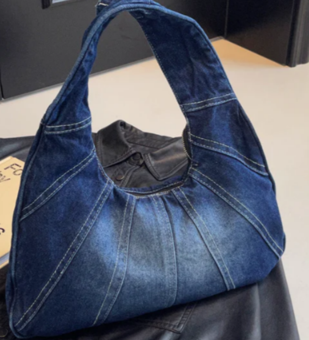 Woman carrying a casual shoulder bag