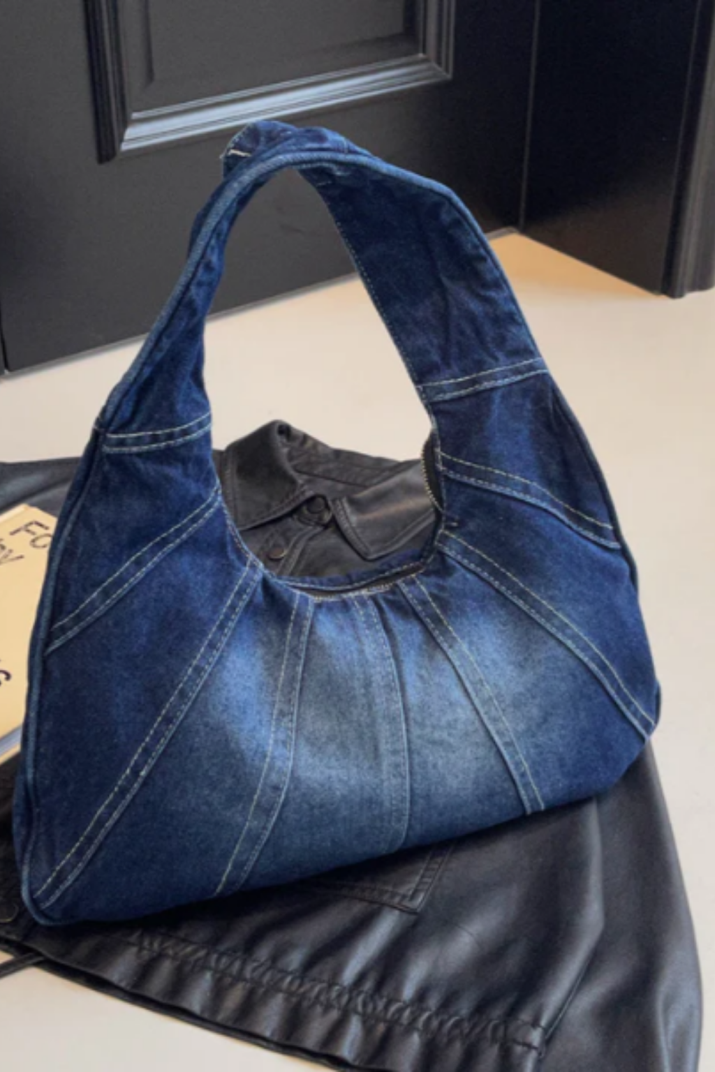 Woman carrying a casual shoulder bag