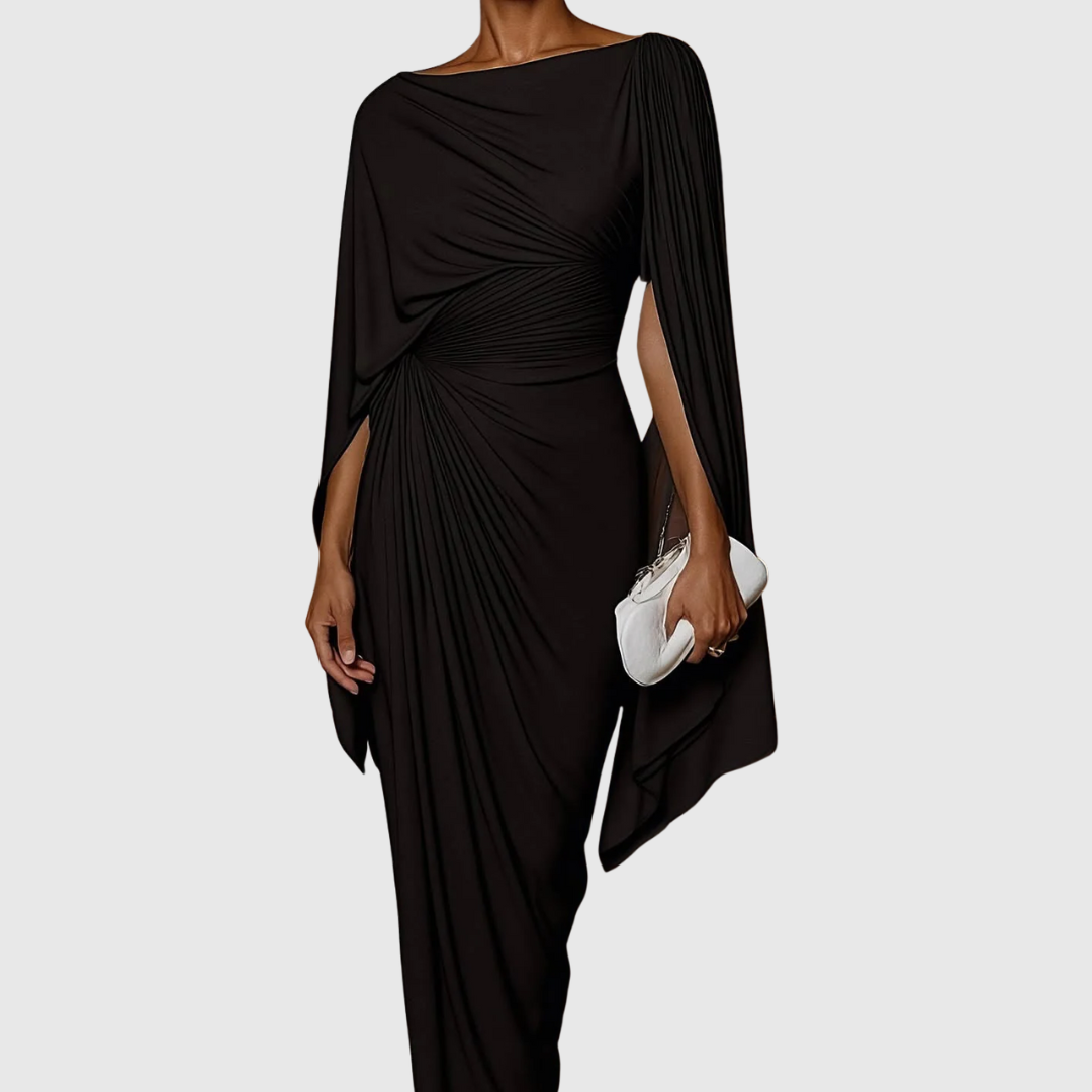 Cape-Sleeve Maxi Dress by Eleanor Vale