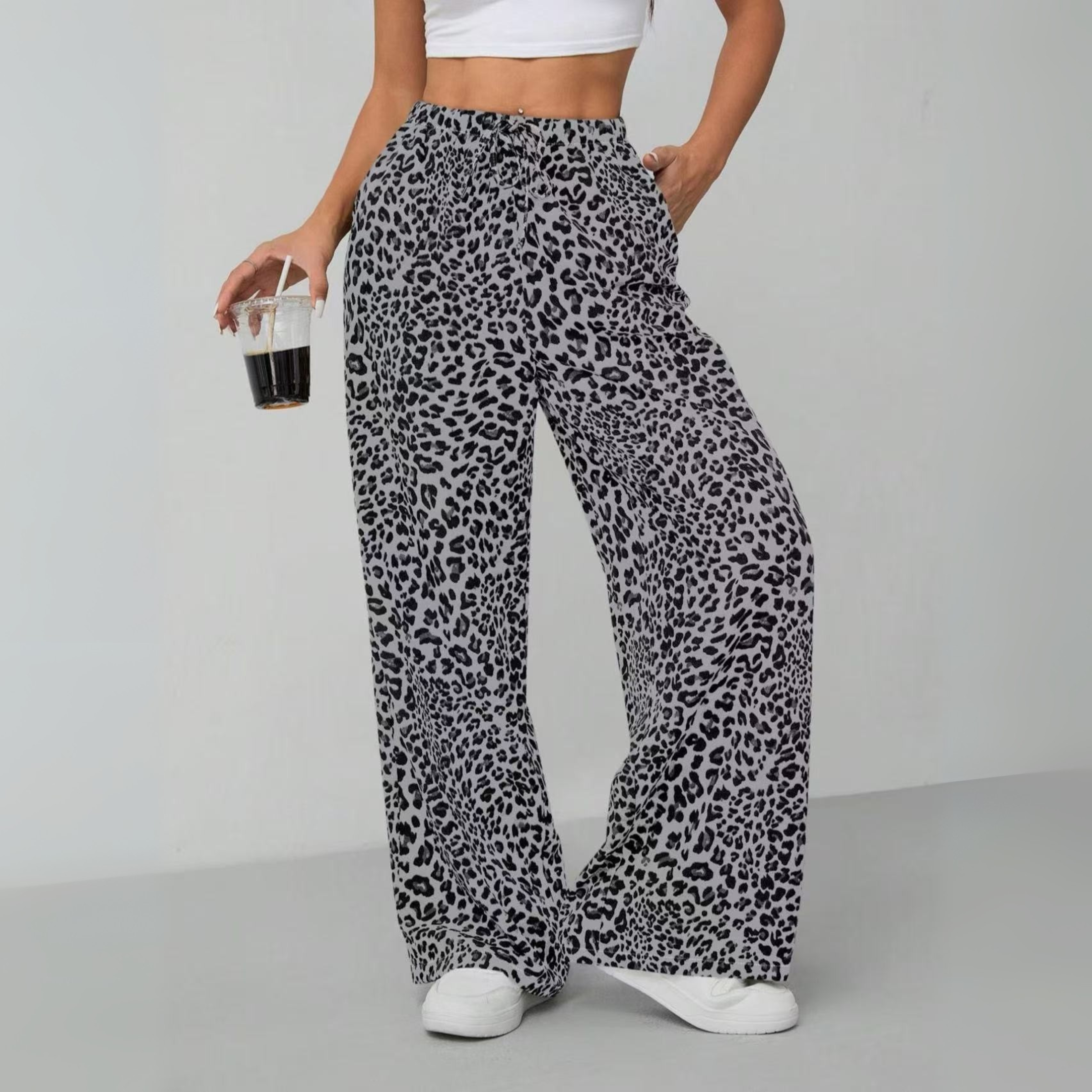 Feline-Print Trousers by Eleanor Vale