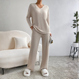 Slouchy V-Neck Co-Ord Set by Eleanor Vale