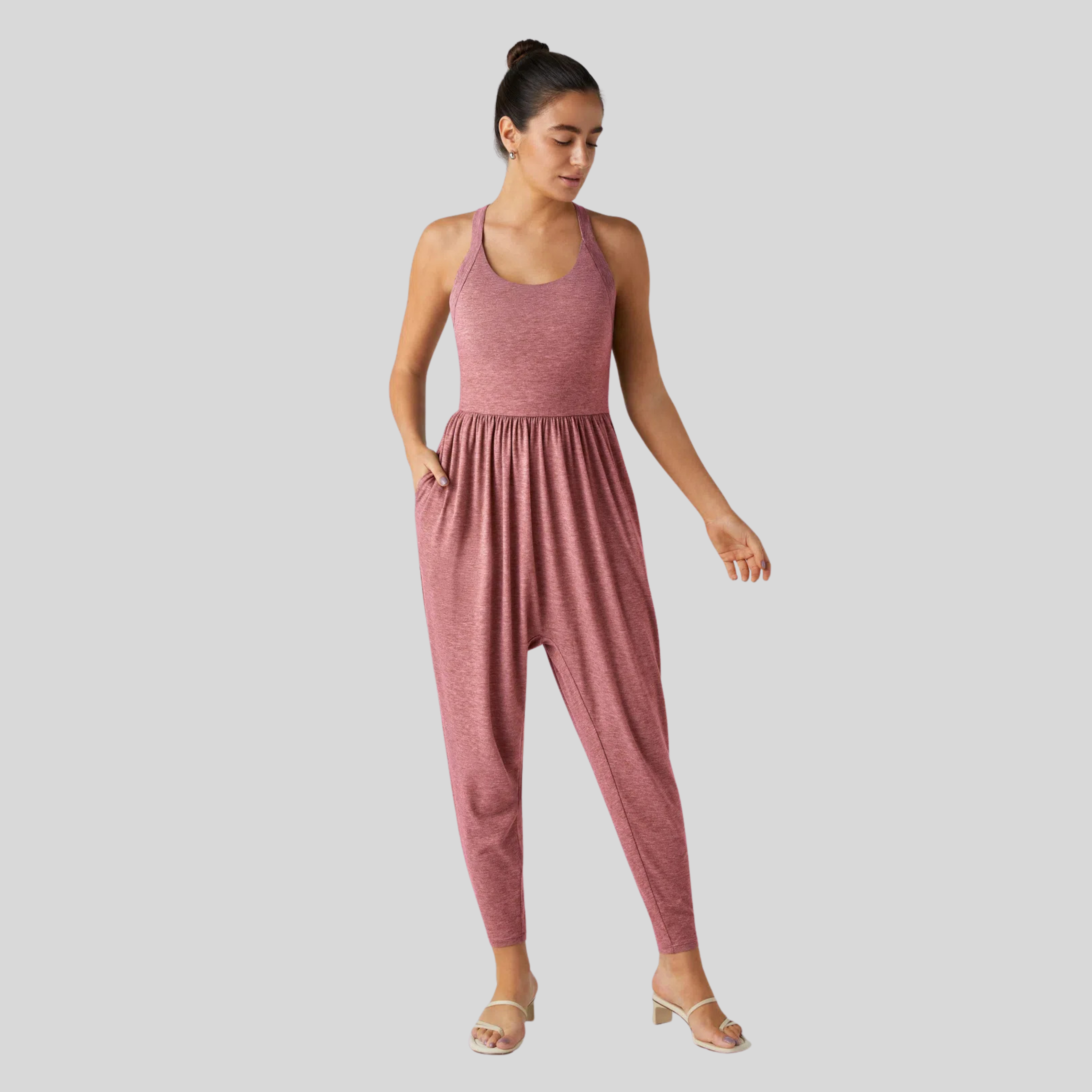 Racerback Jumpsuit by Eleanor Vale