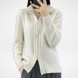 Ribbed-Zip Gilet by Eleanor Vale