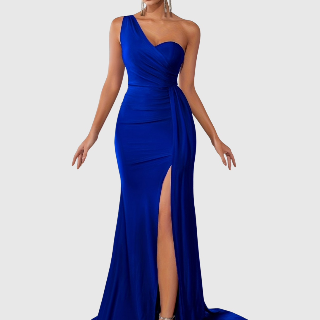 One-Shoulder Fishtail Dress by Eleanor Vale