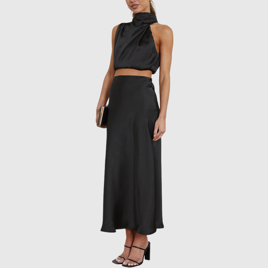 Draped-Halter Co-Ord Set by Eleanor Vale