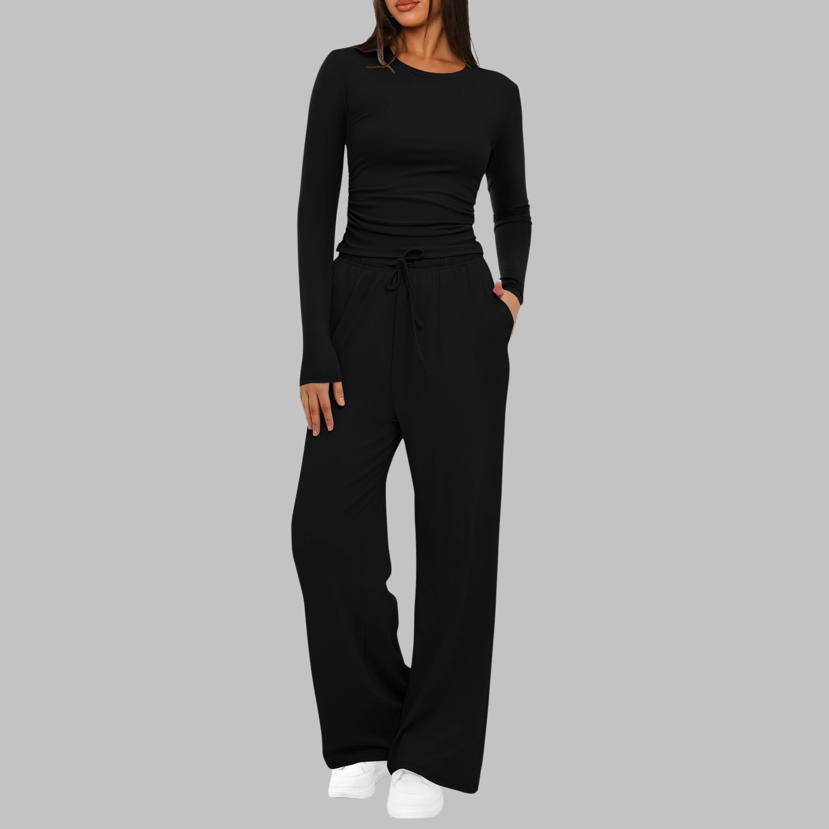 Wide-Leg Crew Co-Ord Set by Eleanor Vale