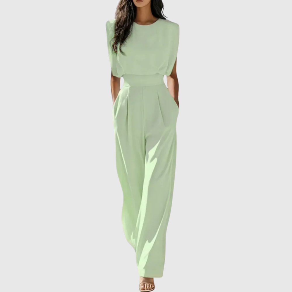 Wide-Waistband Jumpsuit by Eleanor Vale