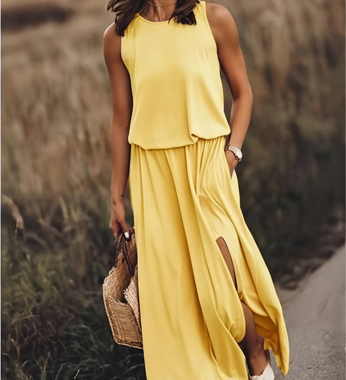 Blouson-Waist Dress by Eleanor Vale