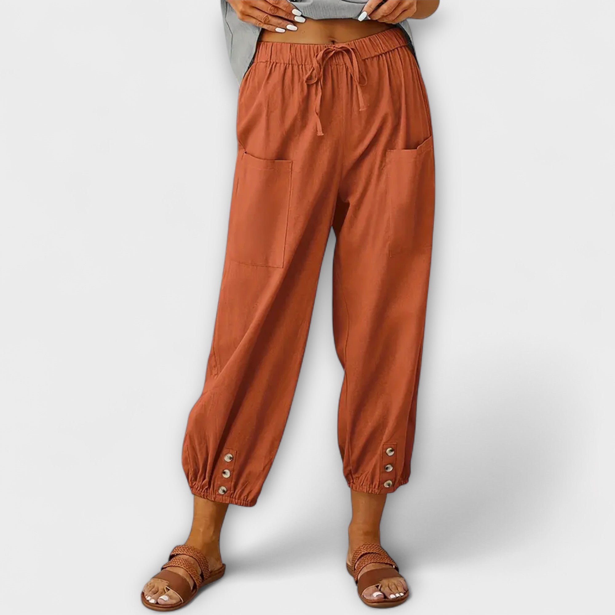 Cuffed-Harem Trousers by Eleanor Vale