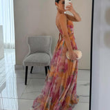 Sunset-Watercolour Maxi Dress by Eleanor Vale