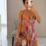 Sunset-Watercolour Maxi Dress by Eleanor Vale