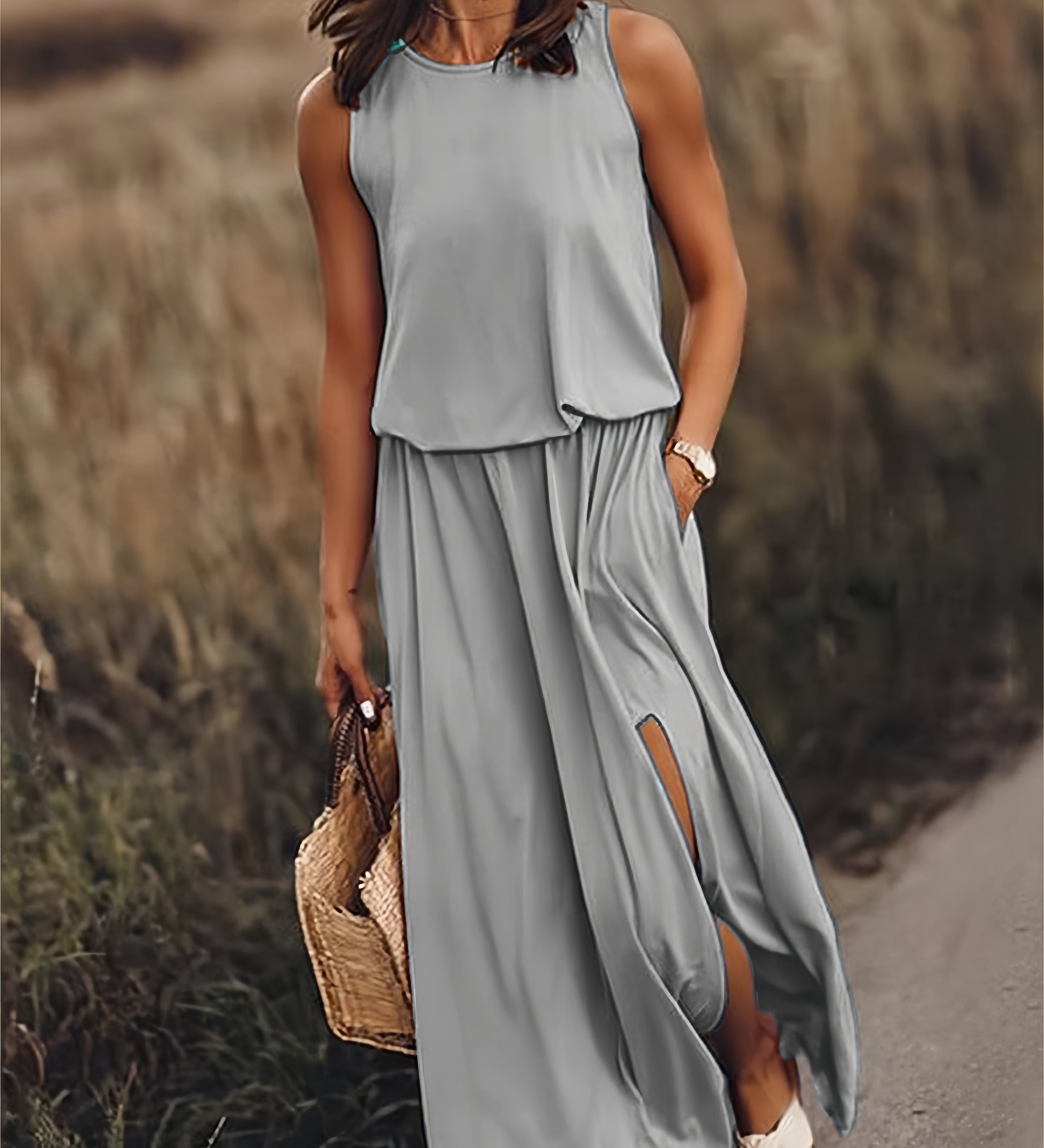 Blouson-Waist Dress by Eleanor Vale