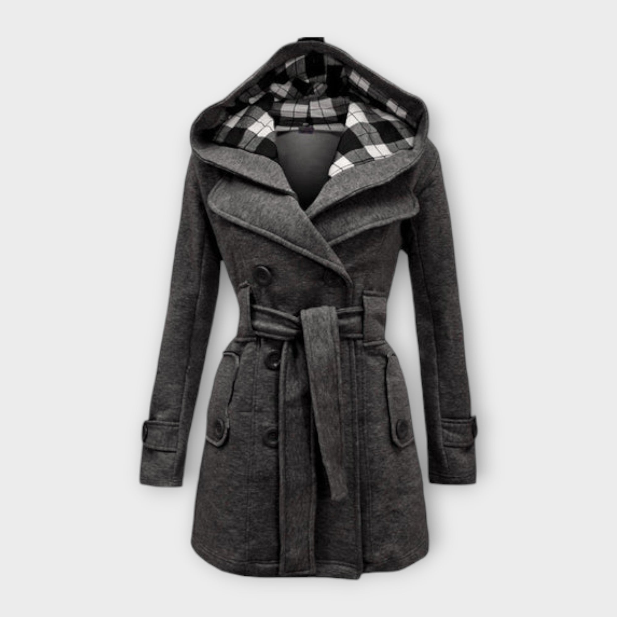 Check-Lined Coat by Eleanor Vale