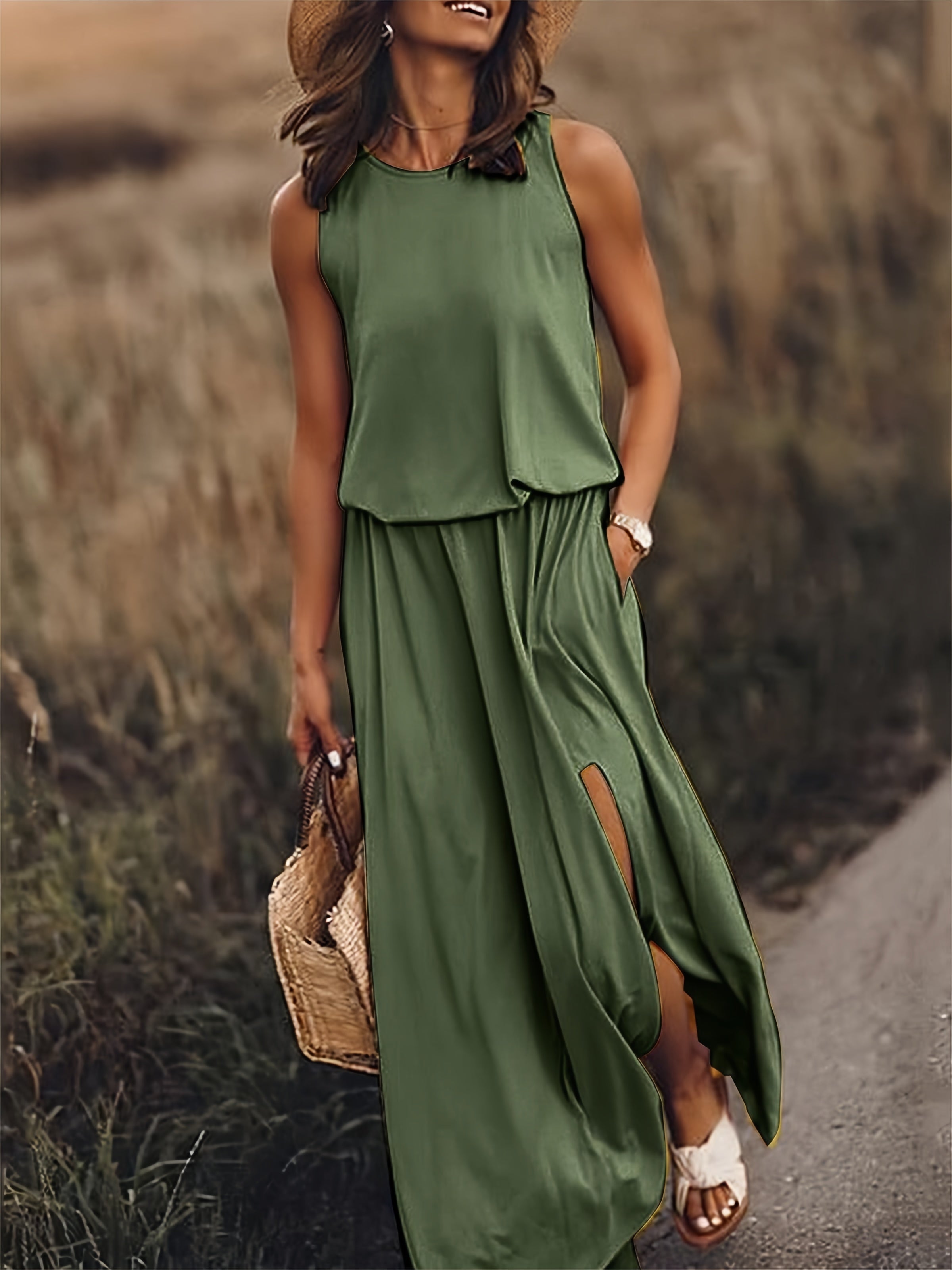 Blouson-Waist Dress by Eleanor Vale