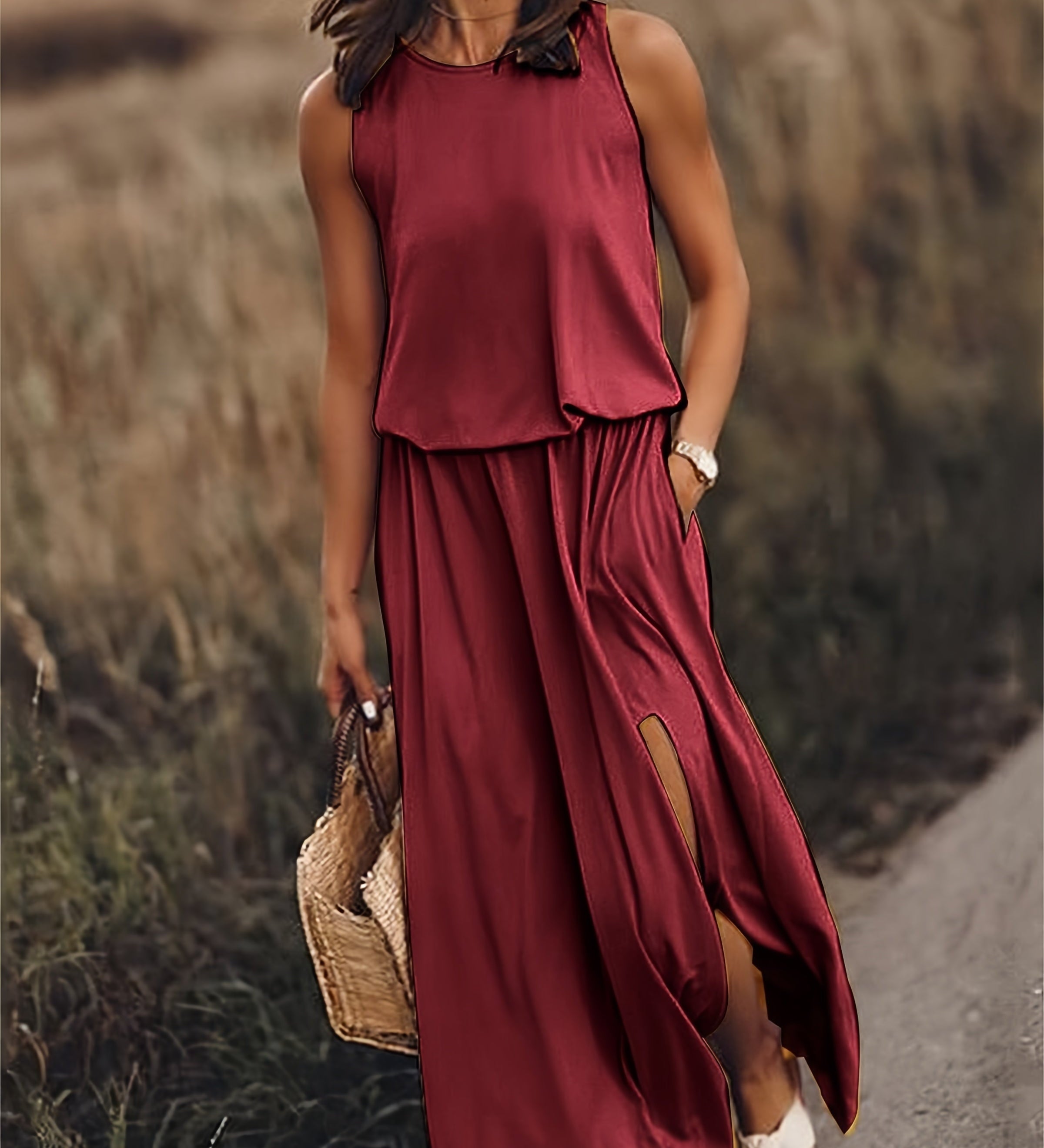 Blouson-Waist Dress by Eleanor Vale
