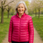 Lightweight padded jacket in blush pink