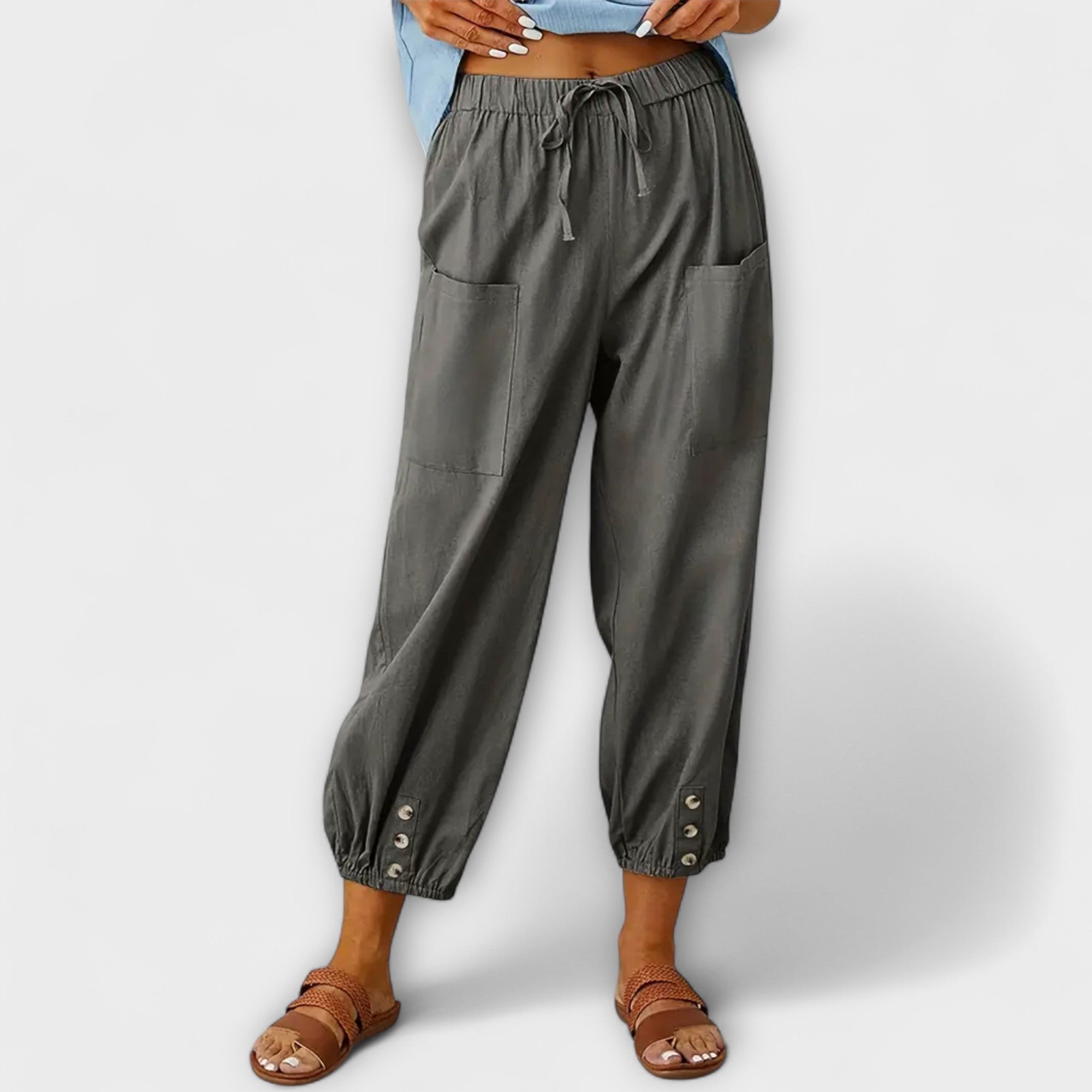 Cuffed-Harem Trousers by Eleanor Vale