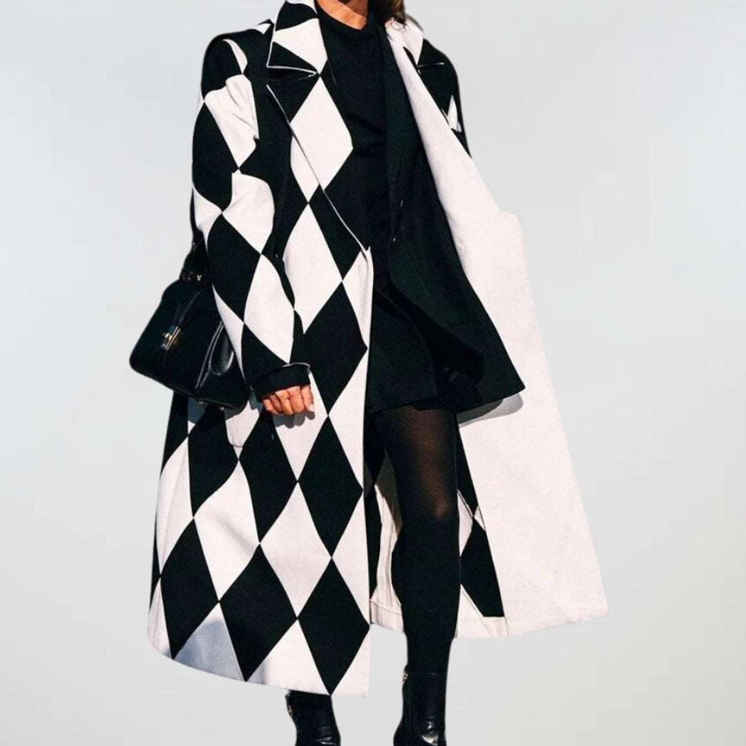 Check-Print Coat by Eleanor Vale