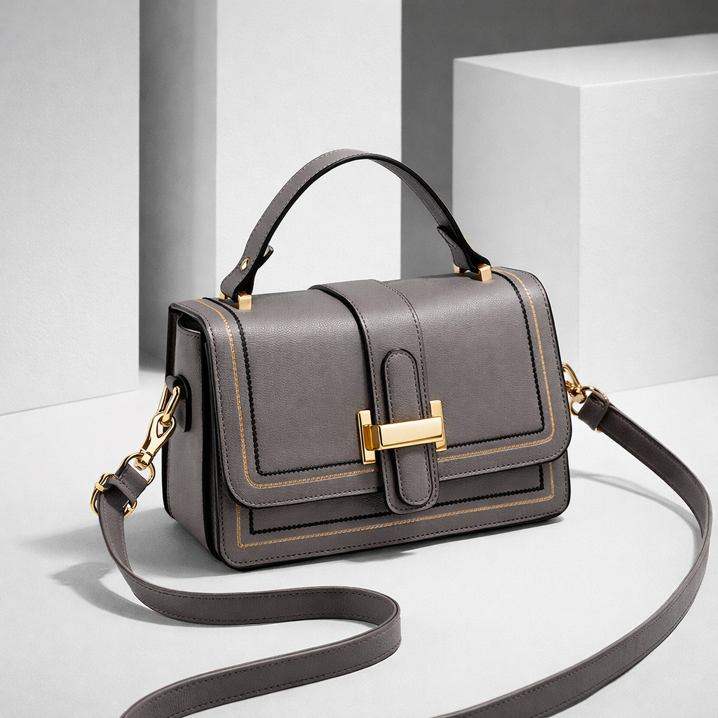 Piped-Flap Bag by Eleanor Vale