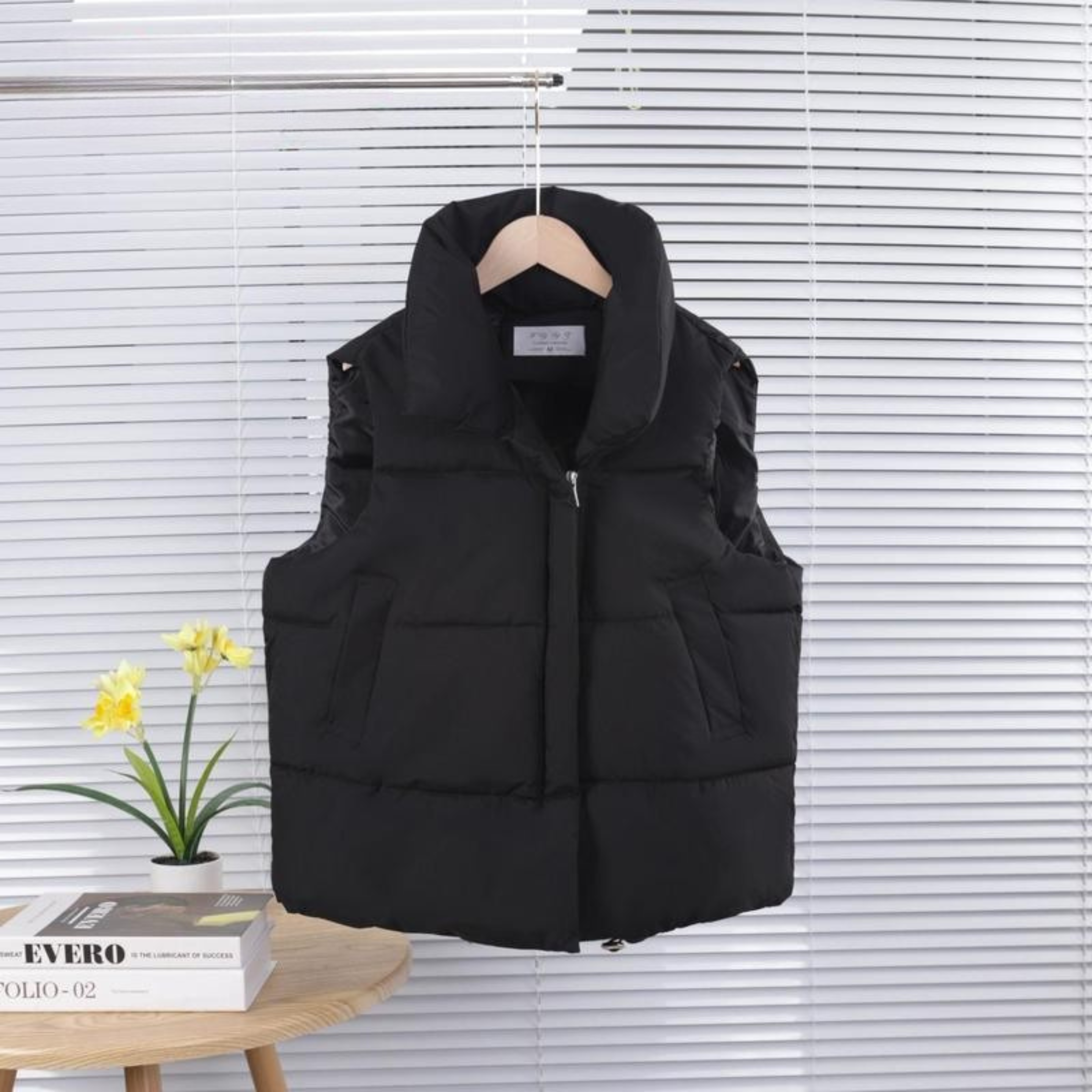 Sleeveless-Puffer Coat by Eleanor Vale
