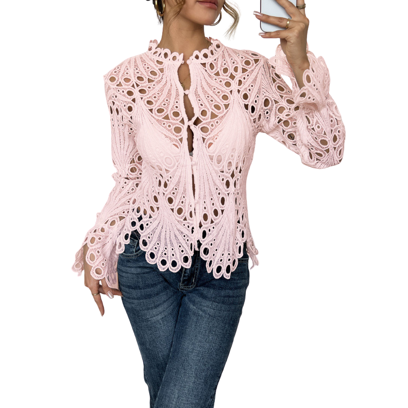 Cutwork-Lace Blouse by Eleanor Vale