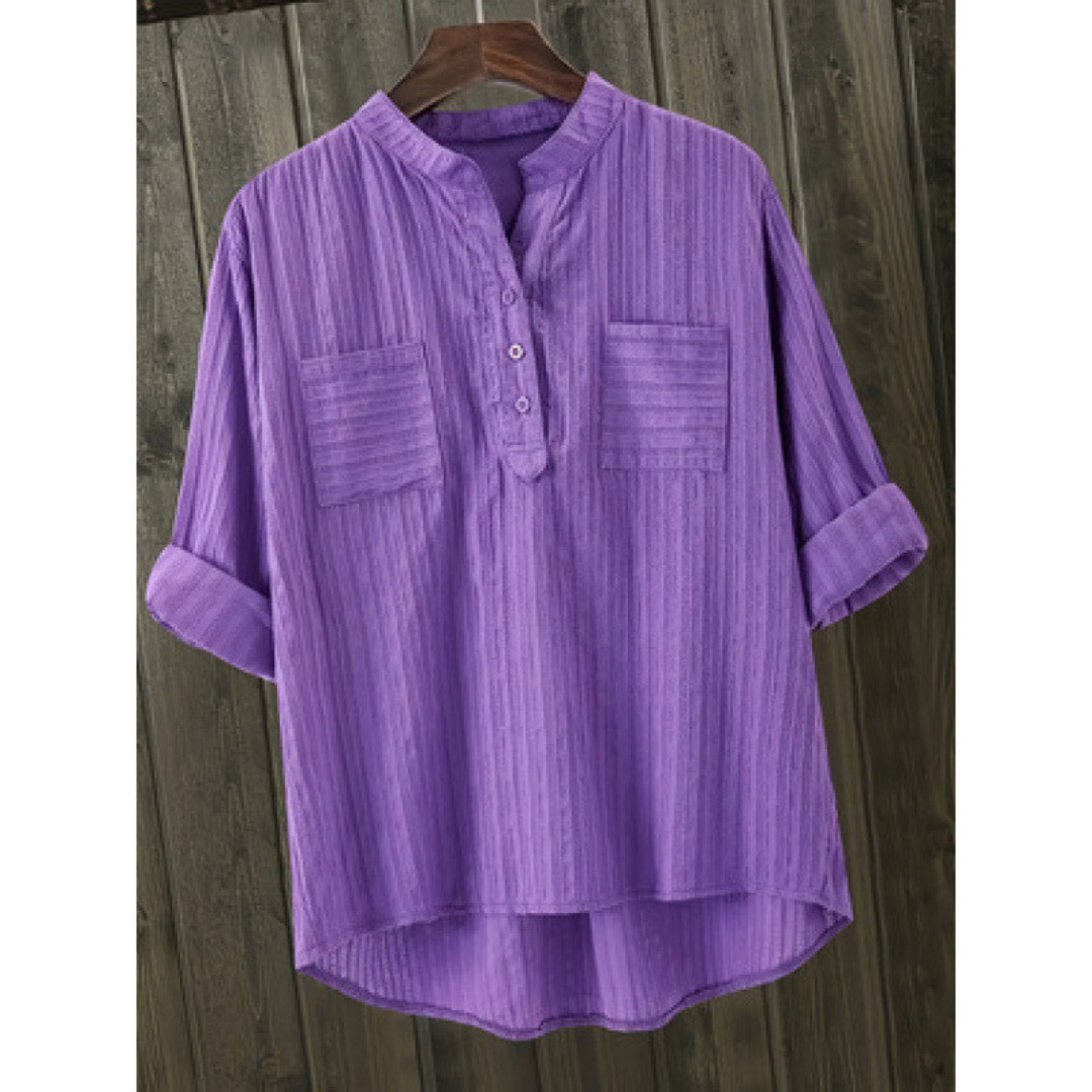 Grandad-Collar Top by Eleanor Vale