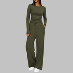 Wide-Leg Crew Co-Ord Set by Eleanor Vale